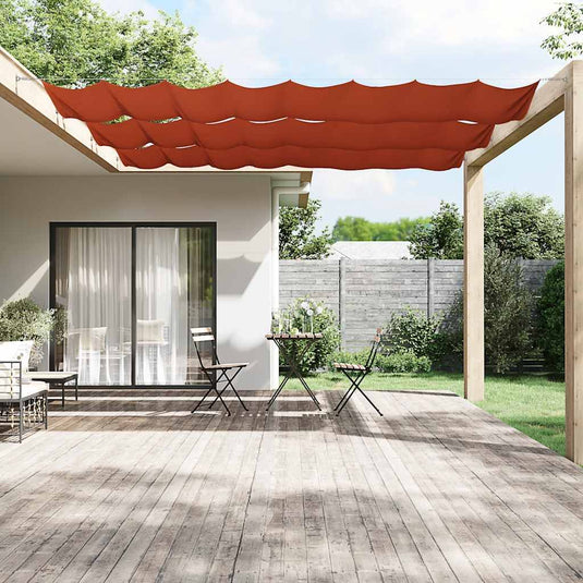 Vidaxl luifel verticaal 180x800 cm oxford stof terracottakleurig