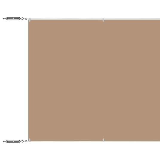 Vidaxl luifel verticaal 60x1200 cm oxford stof taupe