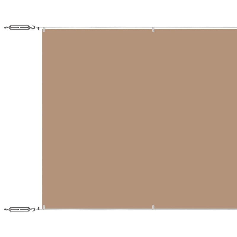Load image into Gallery viewer, Vidaxl luifel verticaal 100x1200 cm oxford stof taupe
