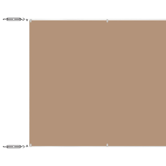 Vidaxl luifel verticaal 100x1200 cm oxford stof taupe