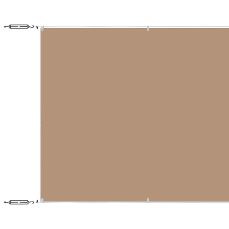 Load image into Gallery viewer, Vidaxl luifel verticaal 140x600 cm oxford stof taupe
