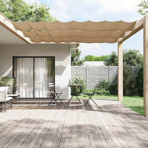 Vidaxl luifel verticaal 140x800 cm oxford stof taupe