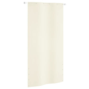 VidaXL Balkonscherm 120x240 cm oxford stof crèmekleurig