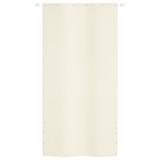 VidaXL Balkonscherm 120x240 cm oxford stof crèmekleurig