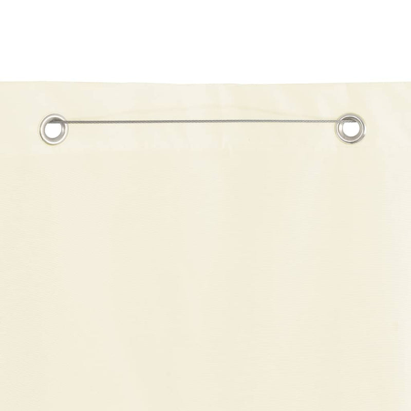 Load image into Gallery viewer, VidaXL Balkonscherm 120x240 cm oxford stof crèmekleurig
