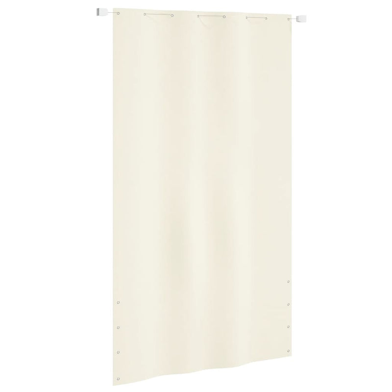 Load image into Gallery viewer, VidaXL Balkonscherm 140x240 cm oxford stof crèmekleurig
