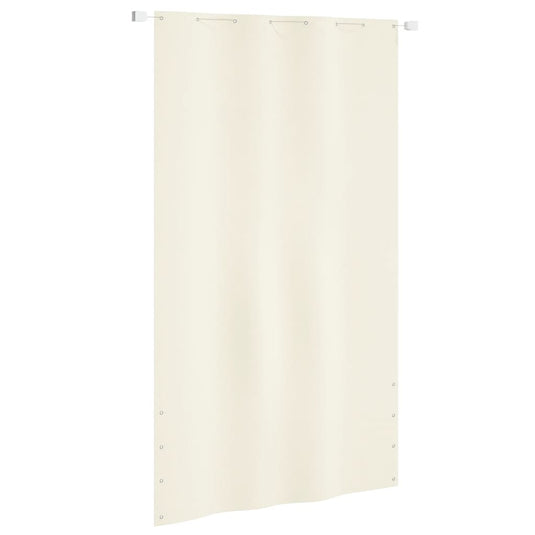 VidaXL Balkonscherm 140x240 cm oxford stof crèmekleurig