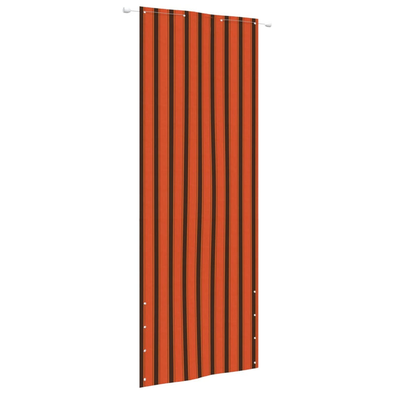 Load image into Gallery viewer, Vidaxl balkonscherm 80x240 cm oxford stof oranje en bruin
