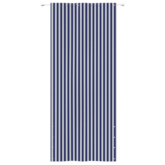 Vidaxl balkonscherm 120x240 cm oxford stof blauw en wit