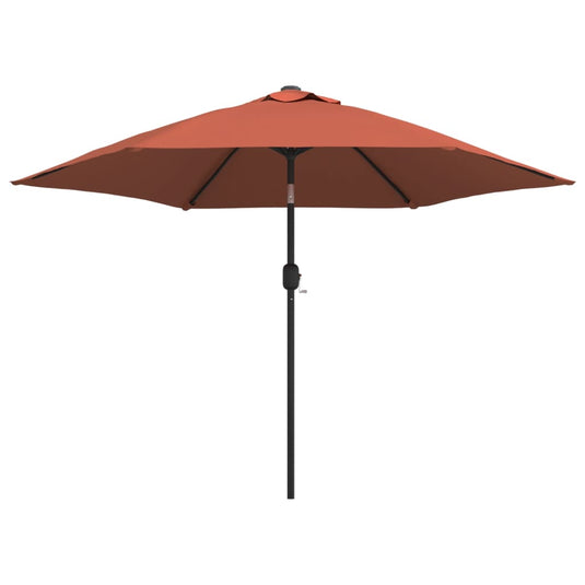 VidaXL Parasol met metalen paal 300 cm terracottakleurig