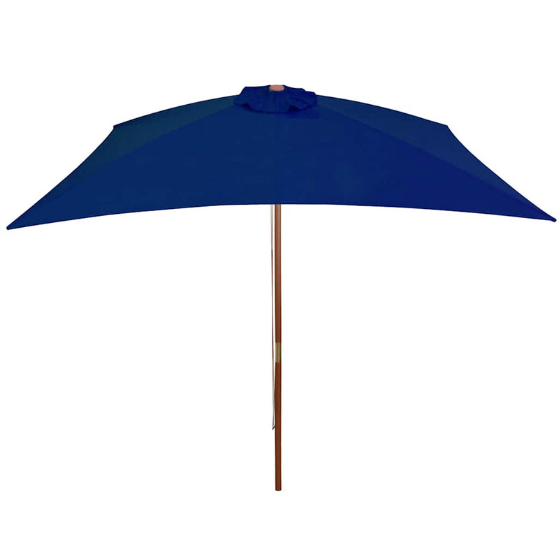 Load image into Gallery viewer, Vidaxl parasol met houten paal 200x300 cm blauw
