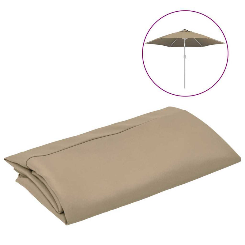 Load image into Gallery viewer, Vidaxl vervangingsdoek voor parasol 300 cm taupe
