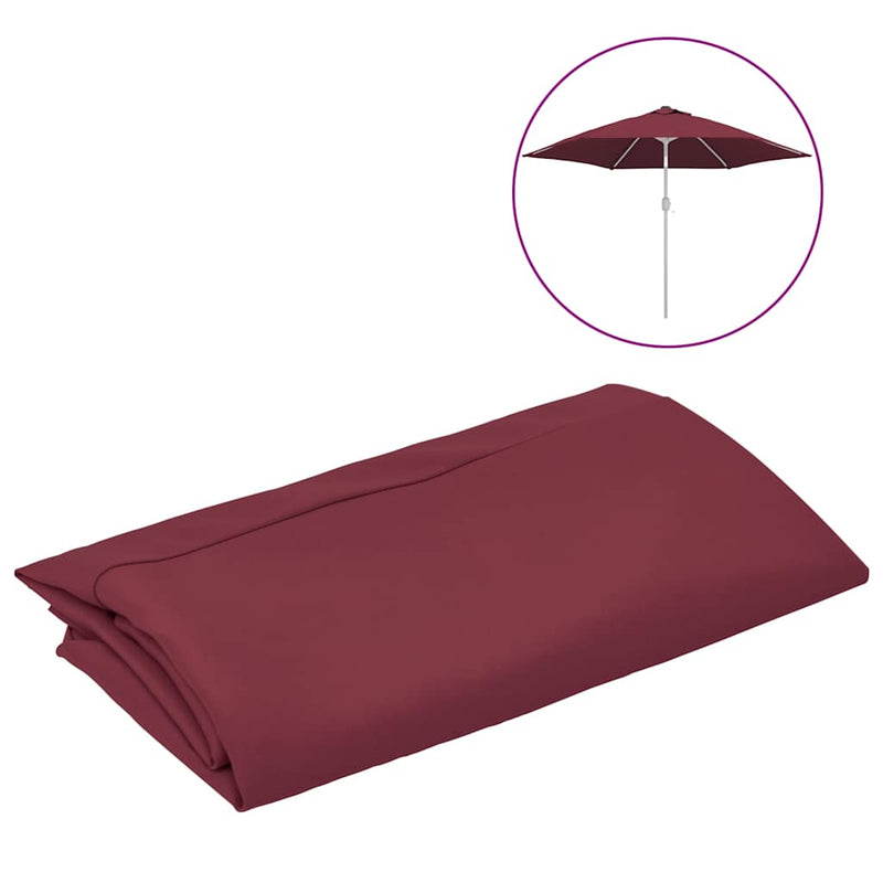 Load image into Gallery viewer, Vidaxl vervangingsdoek voor parasol 300 cm bordeauxrood

