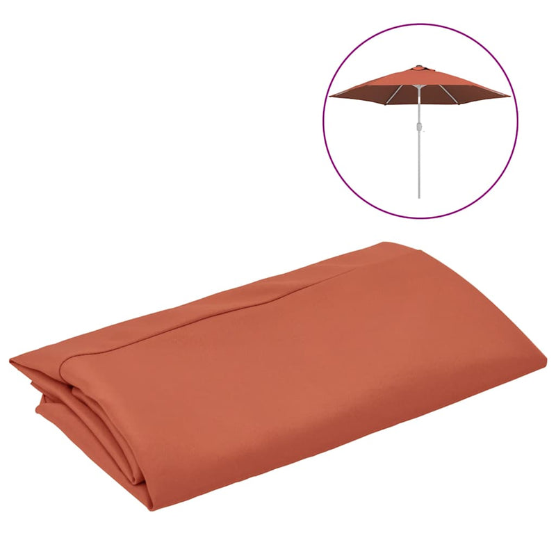 Load image into Gallery viewer, Vidaxl vervangingsdoek voor parasol 300 cm terracottakleurig
