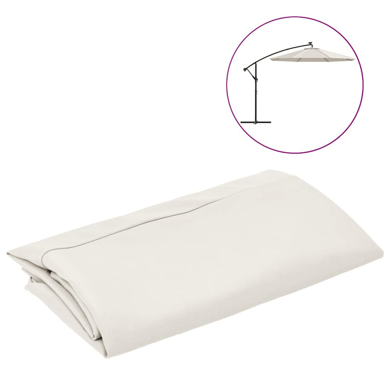 Load image into Gallery viewer, Vidaxl vervangingsdoek voor zweefparasol 300 cm zandwit
