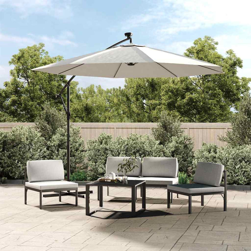 Load image into Gallery viewer, Vidaxl vervangingsdoek voor zweefparasol 300 cm zandwit
