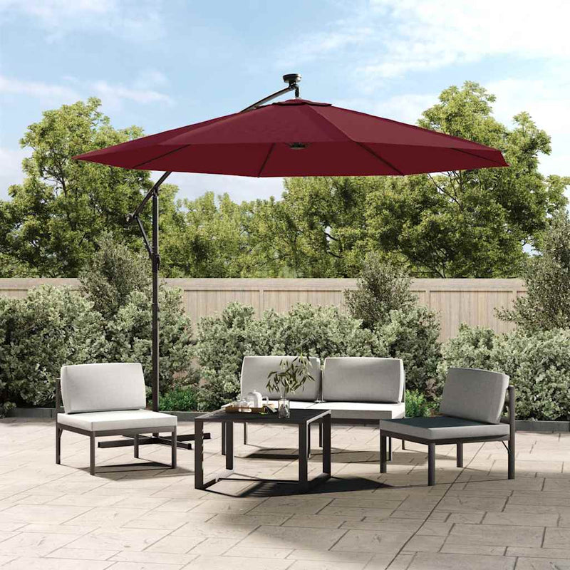 Load image into Gallery viewer, Vidaxl vervangingsdoek voor zweefparasol 350 cm bordeauxrood
