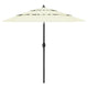 Vidaxl parasol 3-laags met aluminium paal 2,5 m zandkleurig