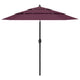 Vidaxl parasol 3-laags met aluminium paal 2,5 m bordeauxrood