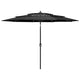 Vidaxl parasol 3-laags met aluminium paal 3 m antracietkleurig