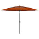 VidaXL Parasol 3-laags met aluminium paal 3 m terracottakleurig