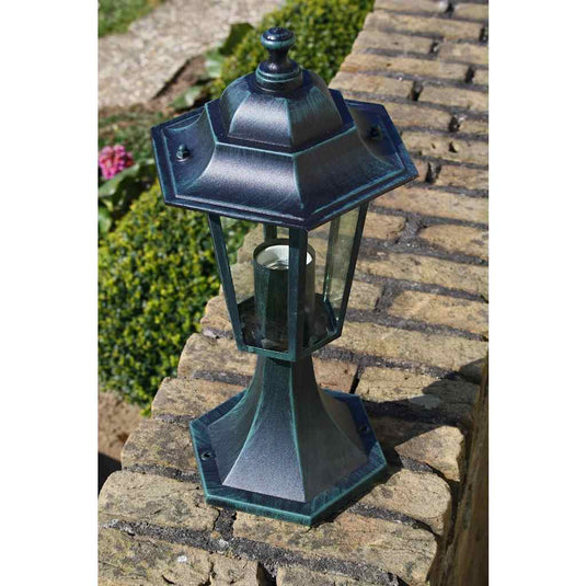 Vidaxl tuinlampen 2 st aluminium donkergroen zwart