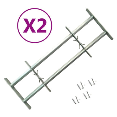 Vidaxl raambeveiligingen verstelbaar 2 st 1000-1500 mm