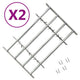 Vidaxl raambeveiligingen verstelbaar 2 st 1000-1500 mm