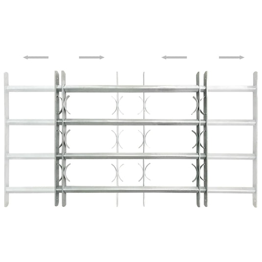 Vidaxl raambeveiligingen verstelbaar 2 st 1000-1500 mm