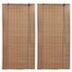 Vidaxl rolgordijnen 2 st 100x160 cm bamboe bruin