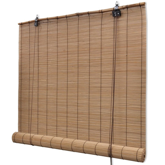 Vidaxl rolgordijnen 2 st 100x160 cm bamboe bruin