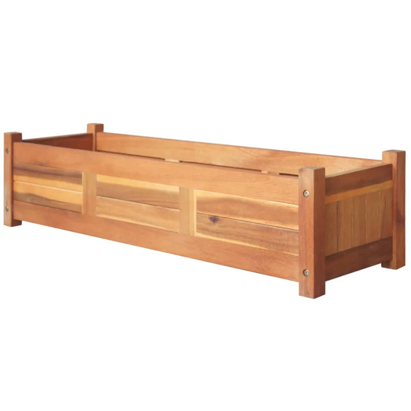 Load image into Gallery viewer, Vidaxl plantenbakken verhoogd 2 st 100x30x25 cm acaciahout

