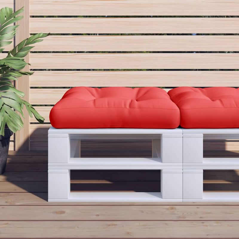 Load image into Gallery viewer, Vidaxl palletkussen 60x60x12 cm stof rood
