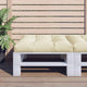 Vidaxl palletkussen 70x70x12 cm stof crèmekleurig