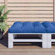 Vidaxl palletkussen 70x70x12 cm stof koningsblauw
