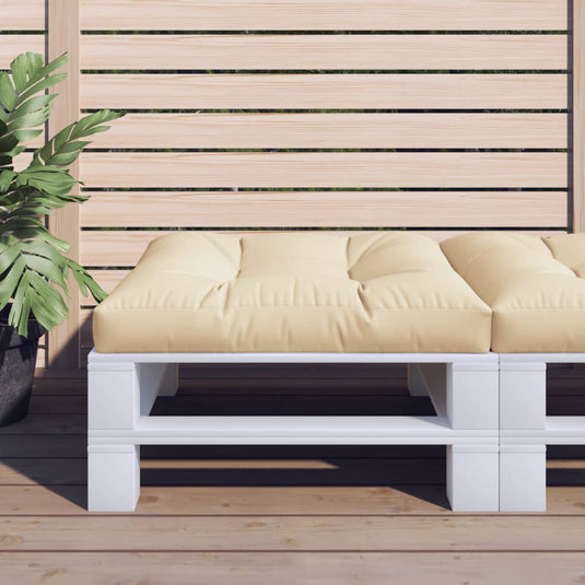 Vidaxl palletkussen 80x80x12 cm stof beige