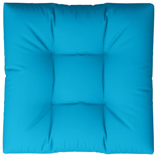 Vidaxl palletkussen 80x80x12 cm stof blauw