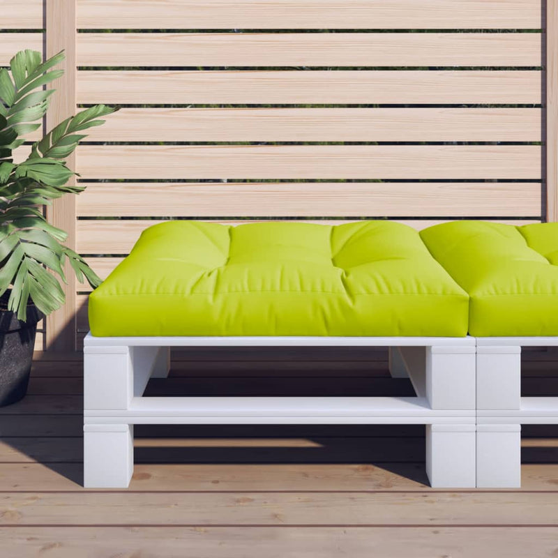 Load image into Gallery viewer, Vidaxl palletkussen 80x80x12 cm stof heldergroen
