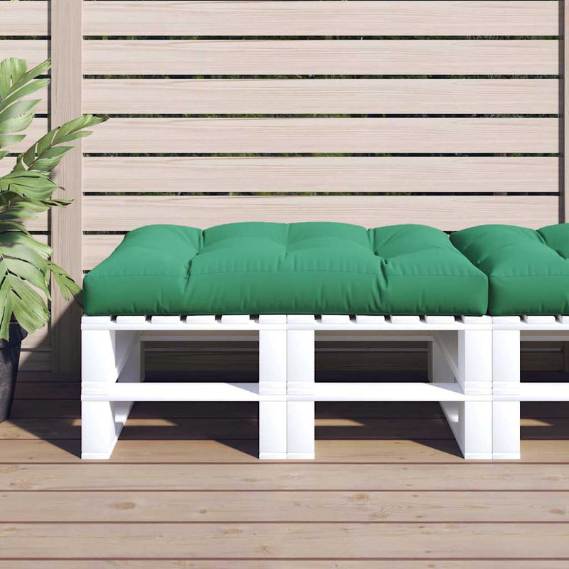 Afbeelding laden in galerijviewer, Vidaxl palletkussen 120x80x12 cm stof groen
