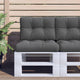 Vidaxl palletkussen 50x40x12 cm stof antracietkleurig