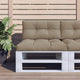 Vidaxl palletkussen 70x40x12 cm stof taupe