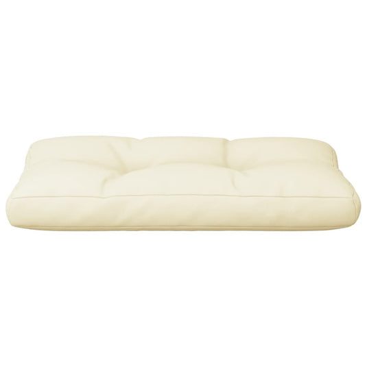 Vidaxl palletkussen 80x40x12 cm stof crèmekleurig