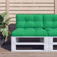 Vidaxl palletkussen 80x40x12 cm stof groen