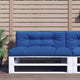 Vidaxl palletkussen 120x40x12 cm stof koningsblauw