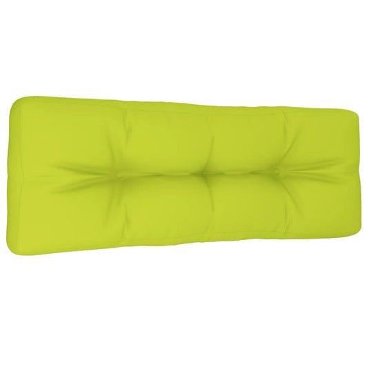 Vidaxl palletkussen 120x40x12 cm stof heldergroen