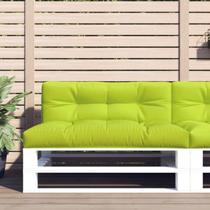 Vidaxl palletkussen 120x40x12 cm stof heldergroen