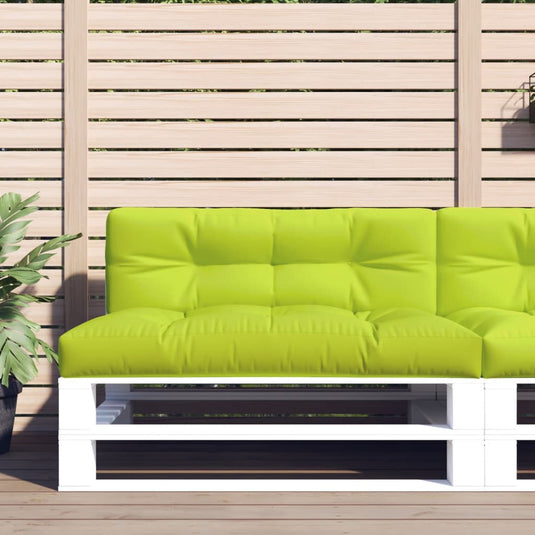 Vidaxl palletkussen 120x40x12 cm stof heldergroen