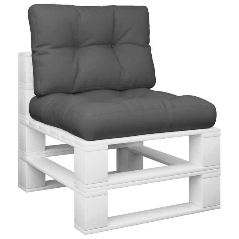 Load image into Gallery viewer, Vidaxl palletkussens 2 st stof antracietkleurig
