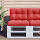 Vidaxl palletkussens 2 st stof rood