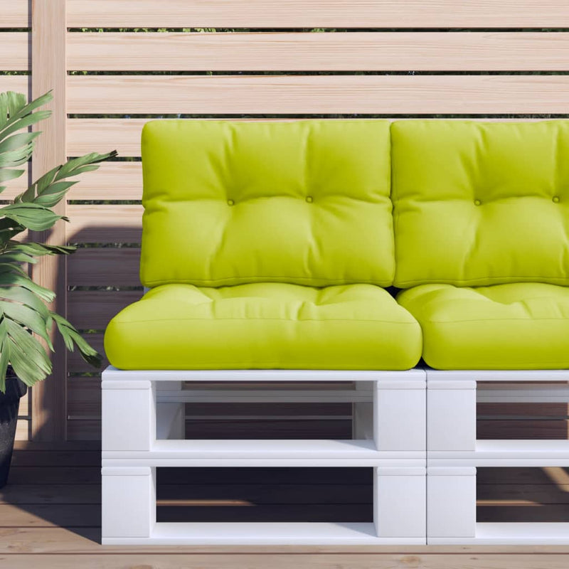 Load image into Gallery viewer, Vidaxl palletkussens 2 st stof heldergroen
